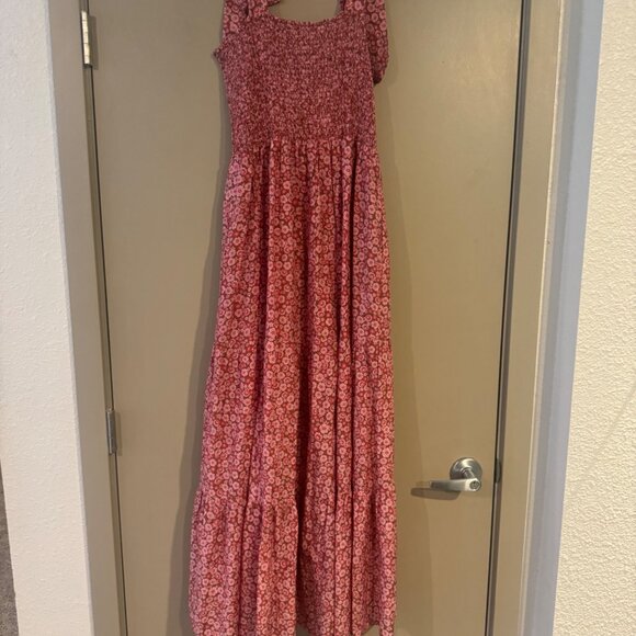 Xirena Lorraine Floral Cotton & Silk Midi Sundress – Amber Flora, Size L - Picture 3 of 5